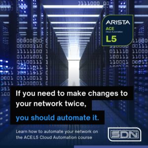 If you need to make changes to your network twice, you should automate it. Learn how to automate your network on the ACE:L5 Cloud Automation course